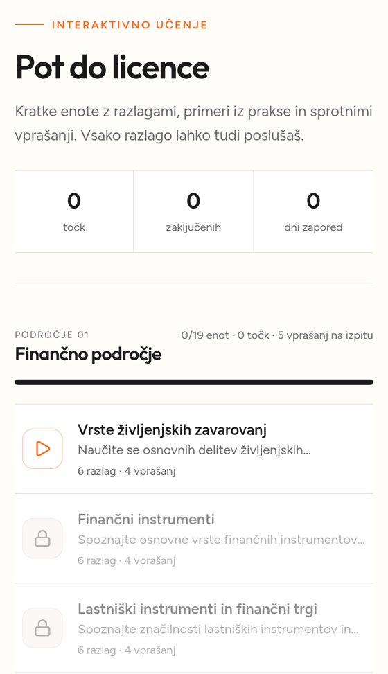 Uči se po poglavjih